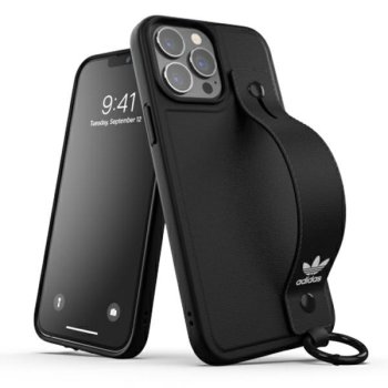 Adidas iPhone 13 Pro Max Case with Hand Strap, Black