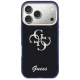 Guess IML 4G Script Metal Case for iPhone 17 Pro, Blue