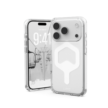 UAG Plyo MagSafe dėklas iPhone 17 Pro telefonui, skaidrus / baltas