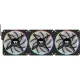 Thermaltake TS120 EX RGB 120mm korpuso ventiliatoriai (3 vnt.), juodi