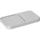 Samsung Wireless Charger Duo 15W belaidis įkroviklis su adapteriu ir laidu, baltas
