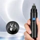 Elektrinis nosies ir ausų plaukelių kirpiklis, USB, 2W, juodas
