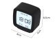 Digital Alarm Clock with Thermometer and Hygrometer LCD, Black