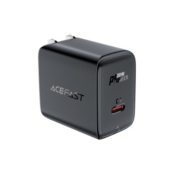 Acefast A23 30W GaN USB-C JAV tinklo įkroviklis, juodas