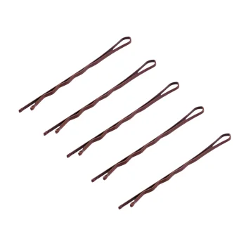 Metaliniai plaukų segtukai E-58, 5.6 cm, 120 vnt., vario spalvos