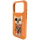 Nimmy Glasses Cool Dog dėklas iPhone 17 Pro Max, oranžinis