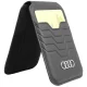 Audi MagSafe odinis dėklas-piniginė su stovu, juodas