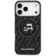 Karl Lagerfeld IML Glitter Karl & Choupette MagSafe dėklas iPhone 17 Pro Max, juodas