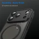 Dėklas iPhone 18 Pro Max / 17 Pro Max su magnetu, atsparus smūgiams, matinis, juodas