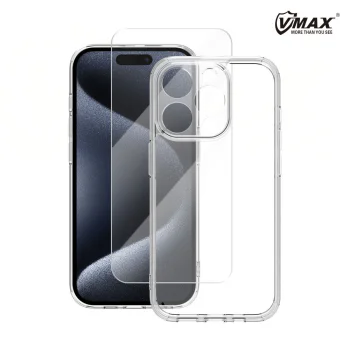 Vmax skaidrus dėklas ir 2.5D apsauginis stiklas Samsung Galaxy A34 5G