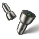 Automobilinis įkroviklis Ugreen CD213 USB / USB-C PD QC 3.0 36W 3A, pilkas
