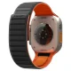 Laikrodžio dirželis Spigen Athlex Air M, skirtas Apple Watch 44/45/46/49 mm, juodas / oranžinis