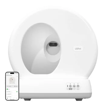 Išmanusis savaime išsivalantis kačių tualetas Ubpet UCAT C10 Pro su kamera