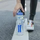 Dviračio gertuvė Rockbros, 750 ml, skaidri su mėlynu snapeliu