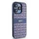 DKNY dėklas iPhone 15 Pro telefonui Mono Stripe & Metal Logo, mėlynas