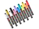 Akriliniai dažų žymekliai, 12 vnt. rinkinys, atsparūs vandeniui, 4 mm