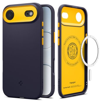 Spigen Nano Pop MagSafe dėklas telefonui iPhone 17 Air, tamsiai mėlynas
