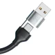 3mk Hyper Cable N-SERIES 6in1 USB-C USB-A į USB-C Lightning Micro 1.2m 18W juodas