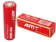 18650 Li-Ion įkraunama baterija 3800mAh 4.2V, 1 vnt., raudona