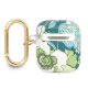 Guess AirPods dėklas Flower Strap, žalias