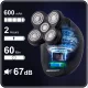 Elektrinė barzdaskutė vyrams Berdsen BD-265, 5-in-1 rinkinys, juoda