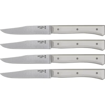 Stalo peilių rinkinys Opinel Facette 4 vnt., 11 cm, baltas