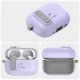 Tech-Protect Slim Hook dėklas Apple AirPods Pro 1 / 2 su karabinu, violetinis