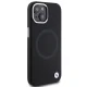 BMW Signature Liquid Silicone MagSafe dėklas telefonui iPhone 15, juodas