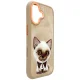 Nimmy iPhone 17 dėklas Big Eyed Pet 2.0 Cat, smėlio spalvos