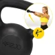 4Fizjo Cast Iron Kettlebell, 24 kg, Black