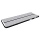 Pripučiamas gimnastikos kilimėlis Air Track 400 x 100 x 10 cm su pompa, pilkas