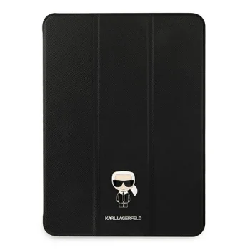 Karl Lagerfeld Saffiano Ikonic Karl Case for iPad Pro 11" (2021) - Black