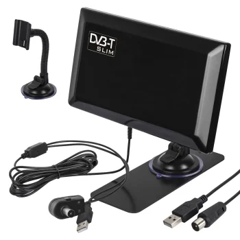 Aktyvi kambarinė DVB-T/T2 HEVC antena Maclean Slim MCTV-948