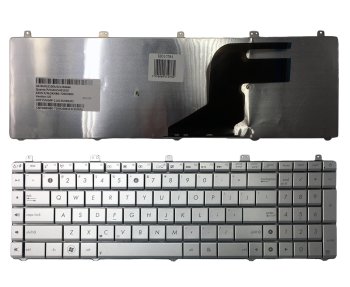 Asus N55 / N55SL nešiojamojo kompiuterio klaviatūra, sidabrinė