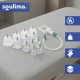 Vakuuminės taurės masažui Soulima 27292, 12 vnt. rinkinys su pompa