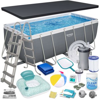 Karkasinis baseinas Bestway 56456N, 412x201x122 cm, 17 dalių rinkinys