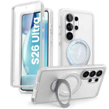 Supcase Cosmo Mag MagSafe dėklas Samsung Galaxy S26 Ultra, baltas