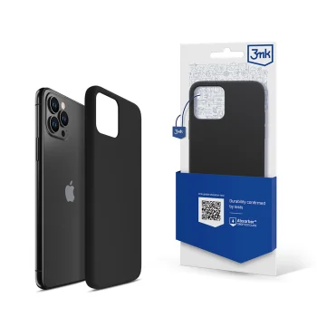 3Mk Protection silikoninis dėklas iPhone 11 Pro Max, juodas