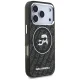 Karl Lagerfeld IML Glitter Karl & Choupette MagSafe dėklas iPhone 17 Pro, juodas