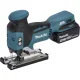 Akumuliatorinis siaurapjūklis Makita DJV181RTJ 18V 2x 5.0 Ah Makpac