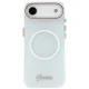 Guess IML Gradient Script Metal MagSafe dėklas telefonui iPhone Air, baltas