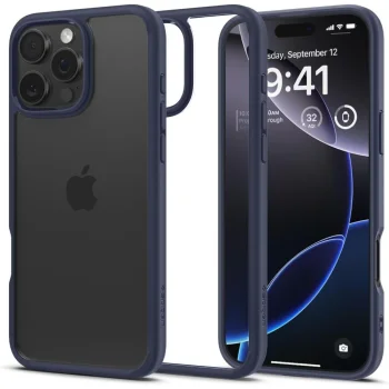 Apsauginis dėklas Spigen Ultra Hybrid skirtas iPhone 16 Pro Max, mėlynas
