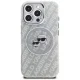 Karl Lagerfeld IML Glitter Karl & Choupette MagSafe dėklas iPhone 16 Pro Max, pilkas