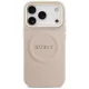 Guess HC Magsafe PU w/ Peony Hot Stamp dėklas iPhone 17 Pro, rožinis