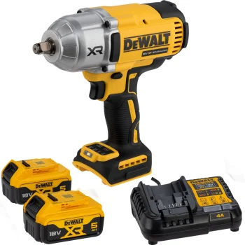 Akumuliatorinis smūginis veržliaraktis DeWalt DCF900P2T-QW, 18V, 2x 5.0 Ah