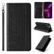 Atverčiamasis dėklas iPhone 12 Pro Magnet Strap Case su stovu ir dirželiu, juodas
