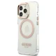 Guess Metal Outline Magsafe dėklas skirtas iPhone 13 Pro Max, auksinis