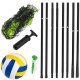 Neo-Sport tinklinio ir badmintono tinklas su stovu, 570 cm