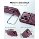 ESR Classic Hybrid Kickstand MagSafe dėklas iPhone 18 Pro Max / 17 Pro Max, tamsios vyšnios matinis
