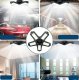 Foldable LED Ceiling Light E27 50W, Black